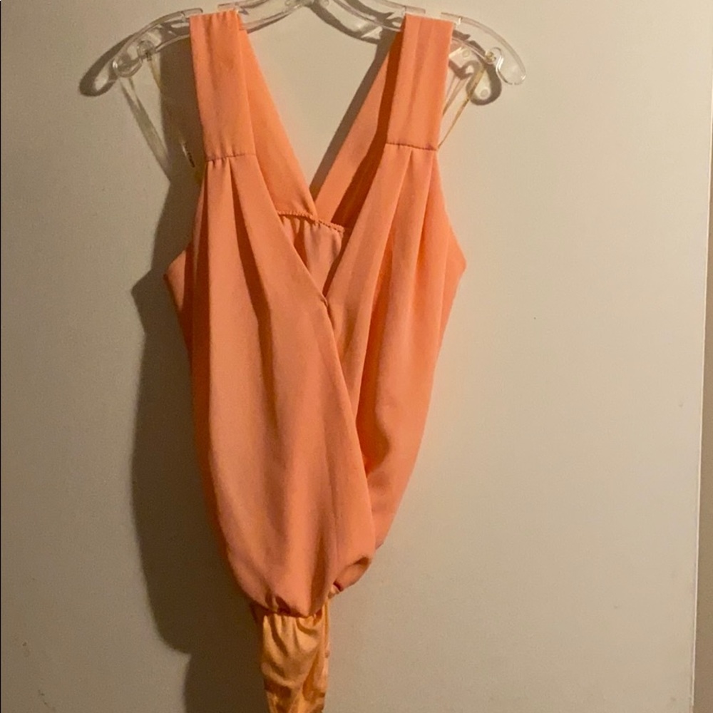 Peach bodysuit